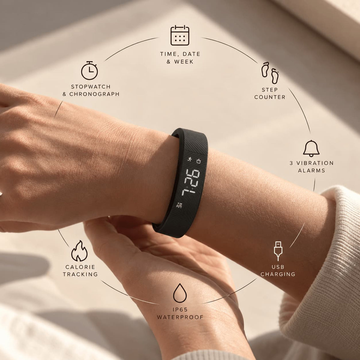 Roosly Silent Alarm Wristband